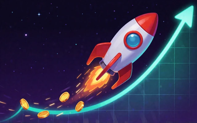 Rakete steigt entlang einer leuchtenden Multiplikator-Kurve - Crash Games wie Aviator bei Alawin