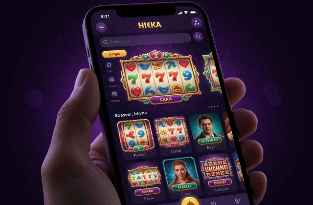 Smartphone mit ge&ouml;ffneter Alawin-Spielelobby und Spielmen&uuml; - mobile Nutzung im Browser