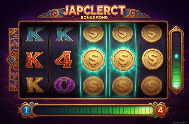Hold and Win-Bonusrunde mit eingefrorenen Goldm&uuml;nzen und drehenden Walzen - Sammelmechanik